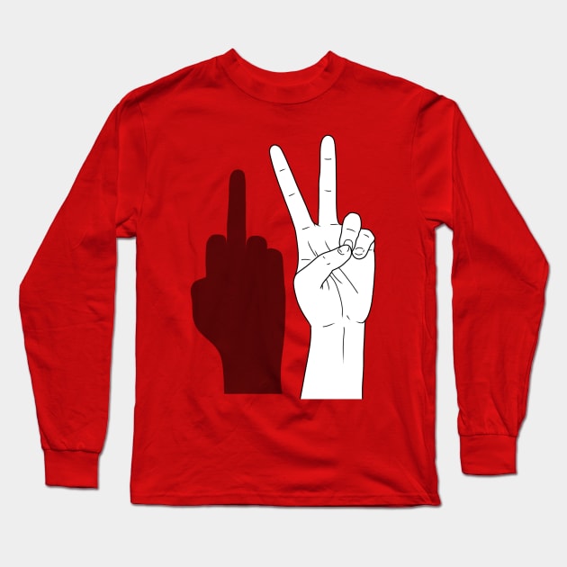 Peace sign Long Sleeve T-Shirt by Morishasha